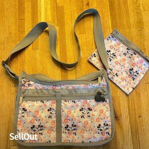 LeSportsac Disney Floral Shoulder Bag & Pouch Multicolor Women's Casual
